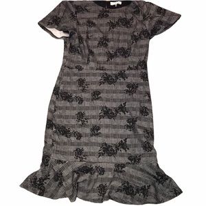 NWT June & Hudson Black Floral Dress Size M